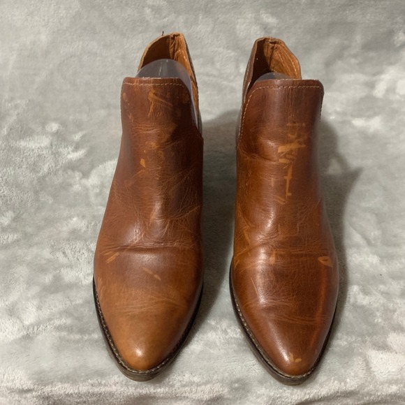 Steve Madden Shoes - Steve Madden Austin Brown Leather V Cut Ankle Boots Women's Size 9.5 M Western